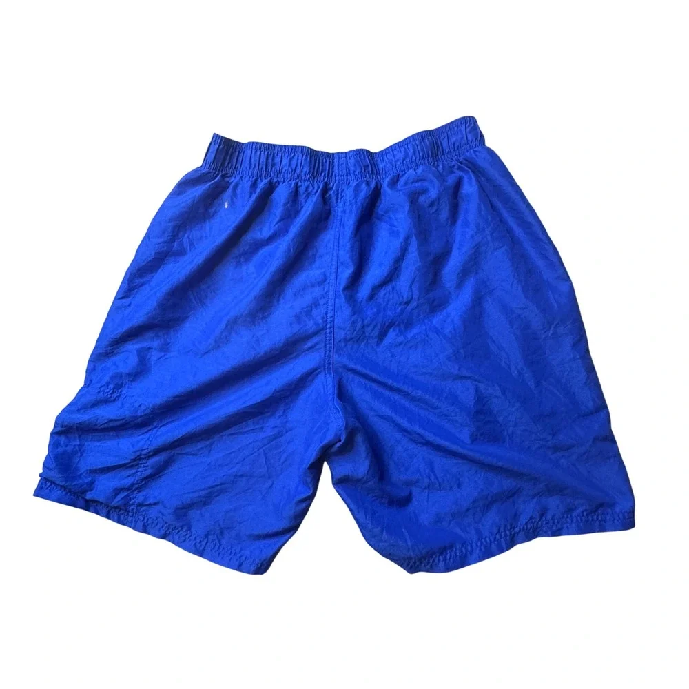 Nike Shorts Mens L Blue NESS9510 Athletic Training Striped Swoosh Activewear